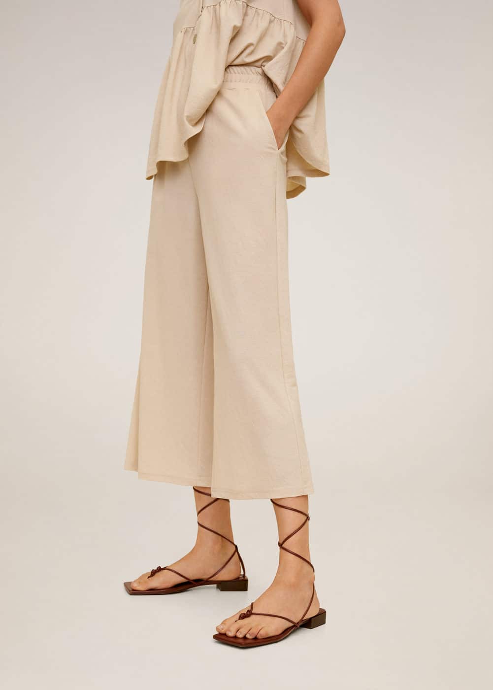 m-thalia:pantalon culotte fluido