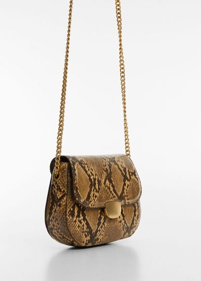 Mango Crossbody Bag With Flap Caramel