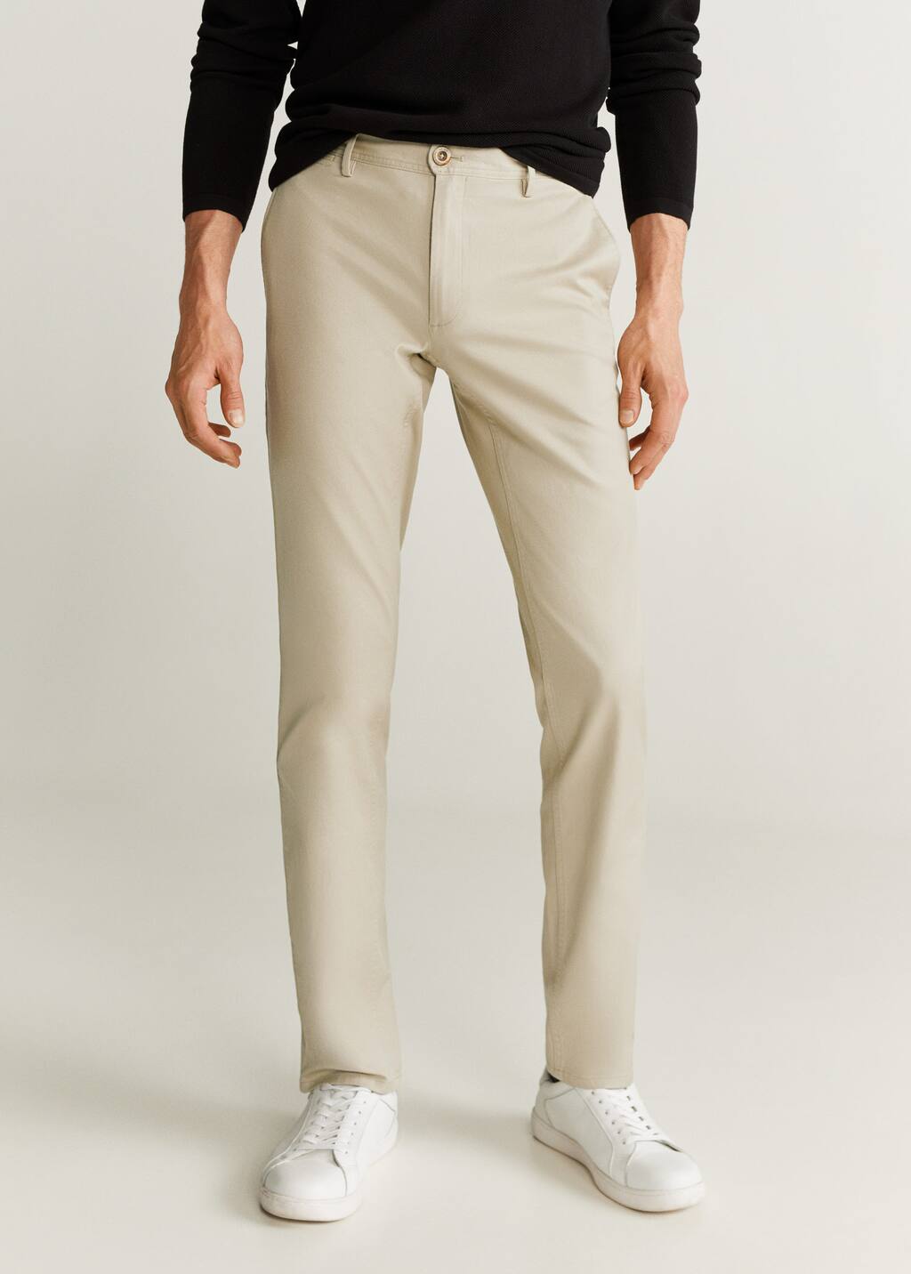 Mango Slim fit chino trousers. 7