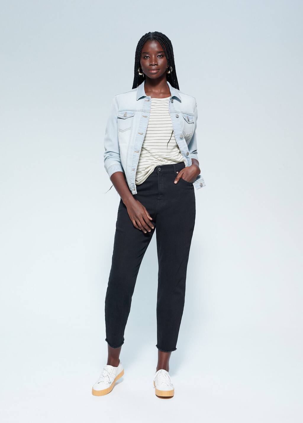 Jakke Store størrelser | Violeta by Mango Norge Mørkvasket denimjakke Store størrelser | Violeta by Mango