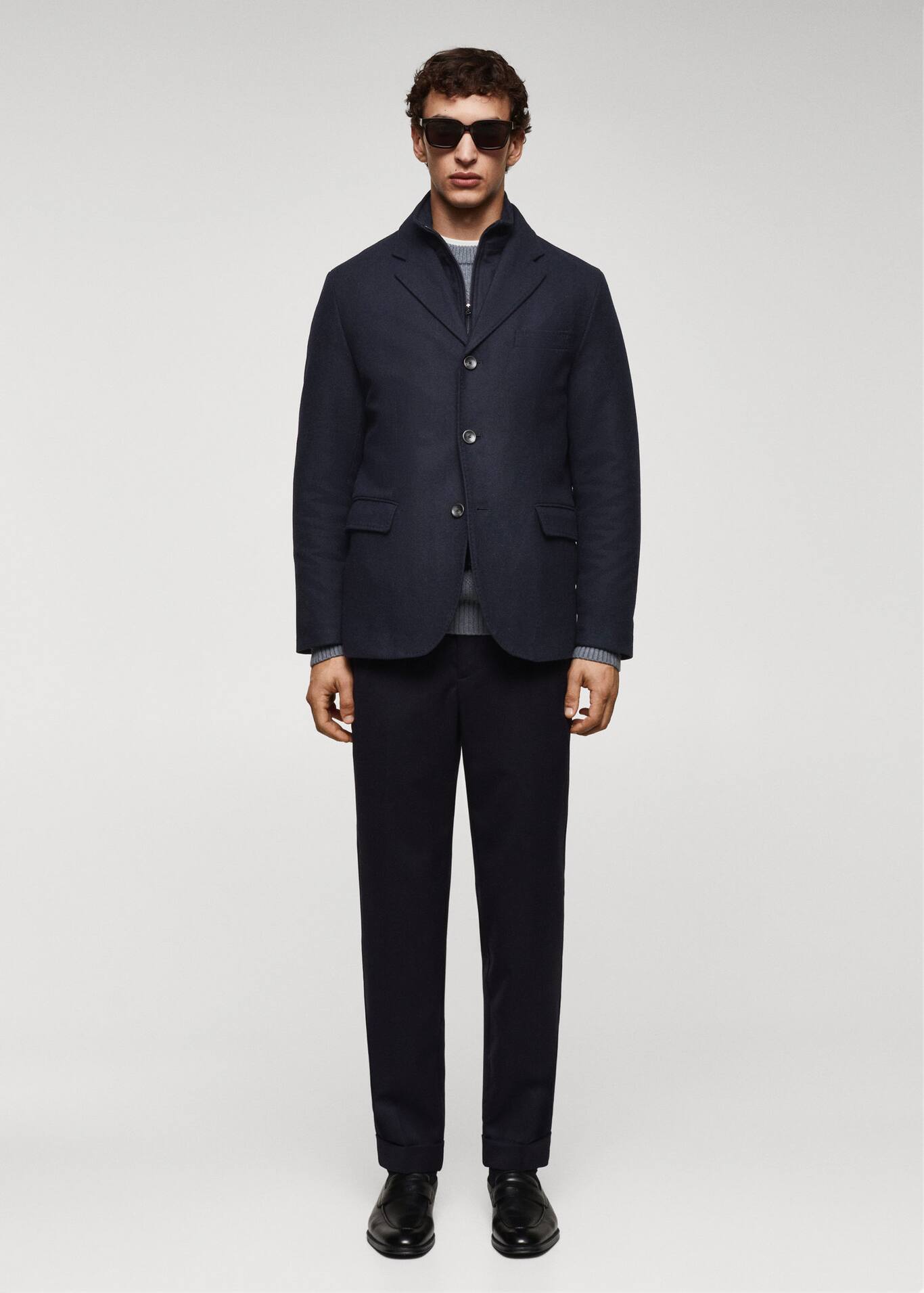 Quilted wool jacket Man Mango Man Canada