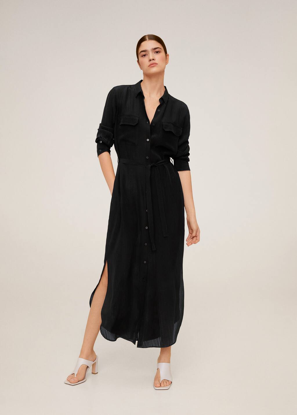 camicione nero lungo