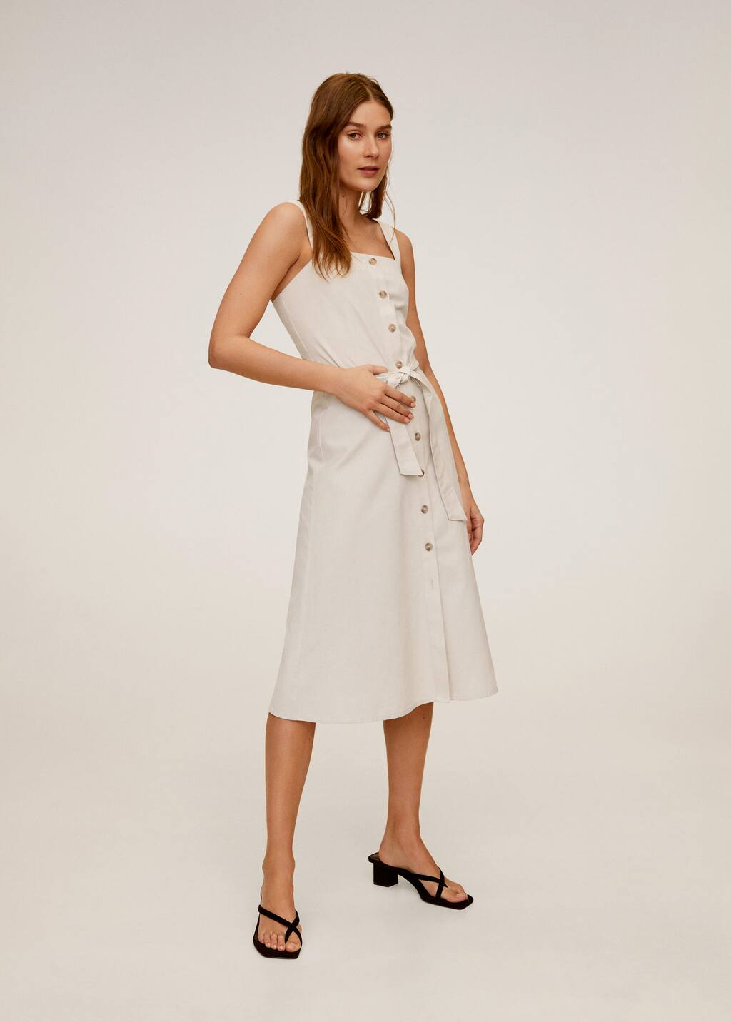 Cotton dress with buttons Clearance