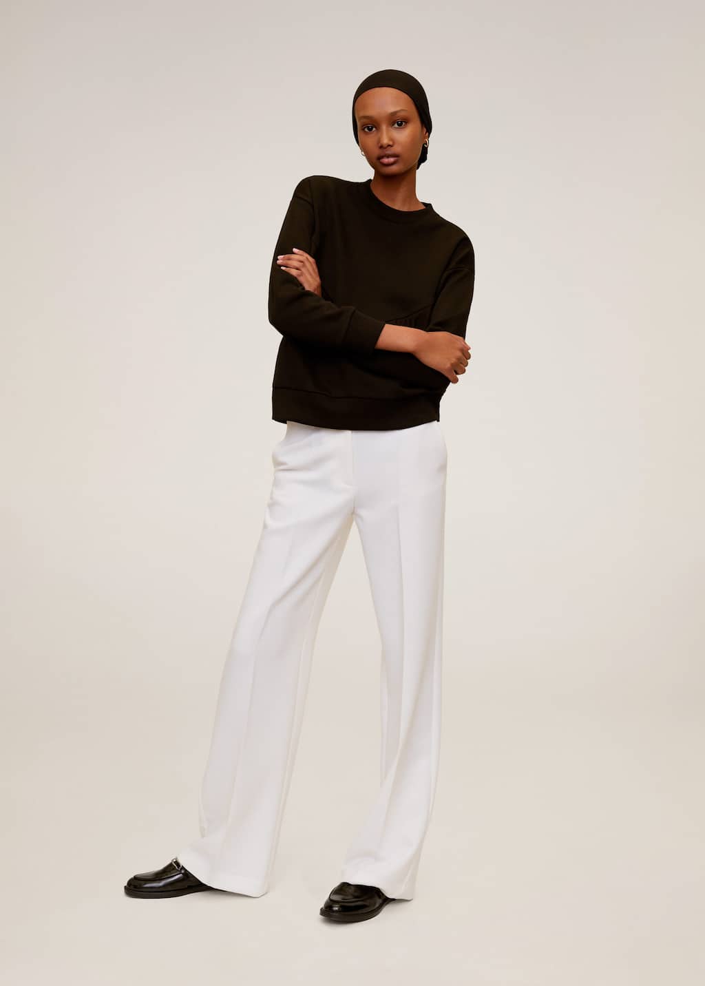 Baumwoll sweatshirt mit rüschen Damen | Mango Österreich Baumwoll sweatshirt mit rüschen Damen | Mango Österreich