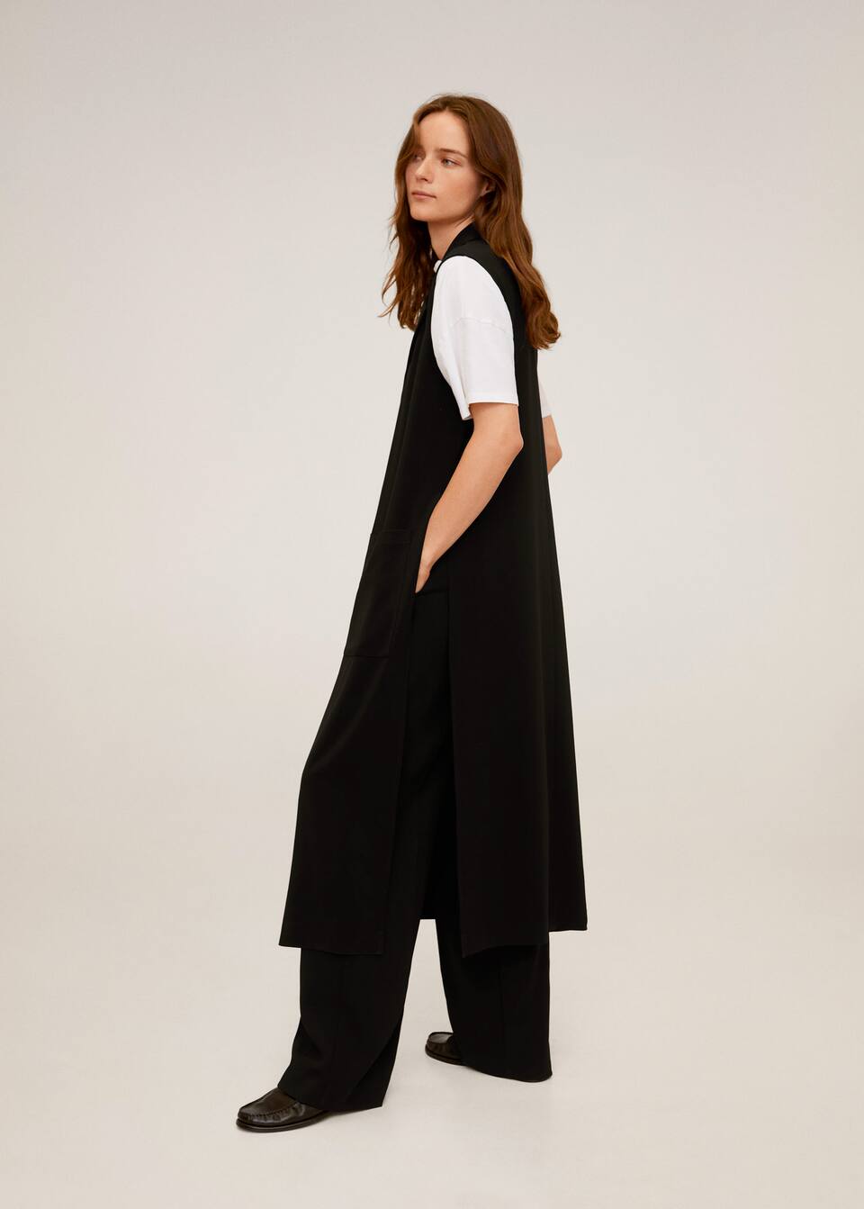 Long Gilet Woman Mango Singapore