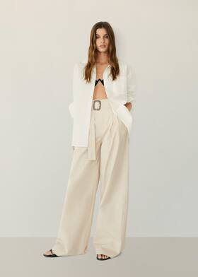 Хлопковые брюки с ремнем - Общий план