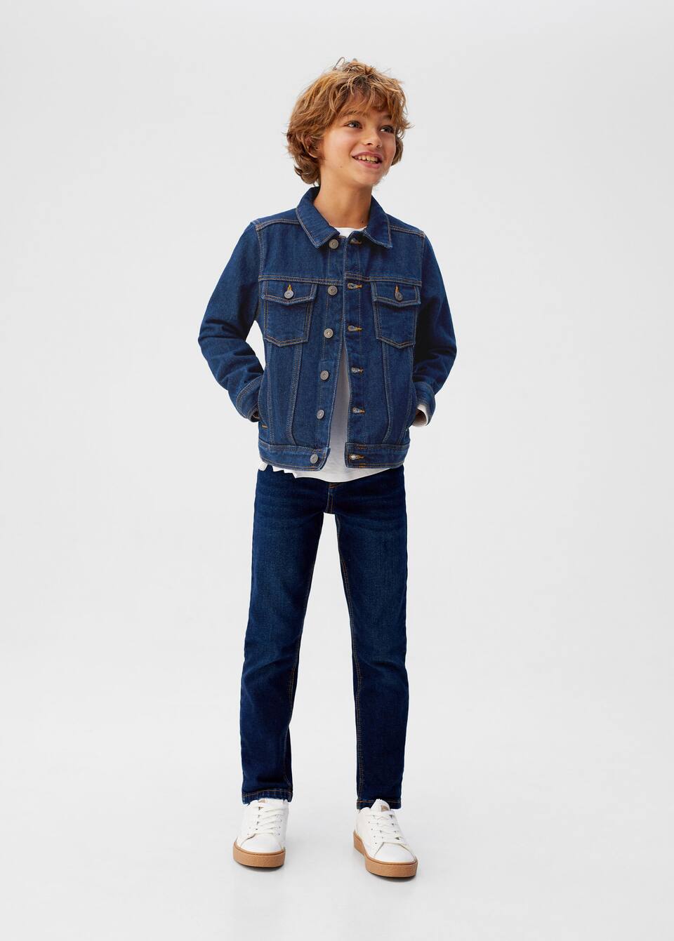 Pamuklu Kot Ceket Erkek Cocuk Mango Kids Turkiye