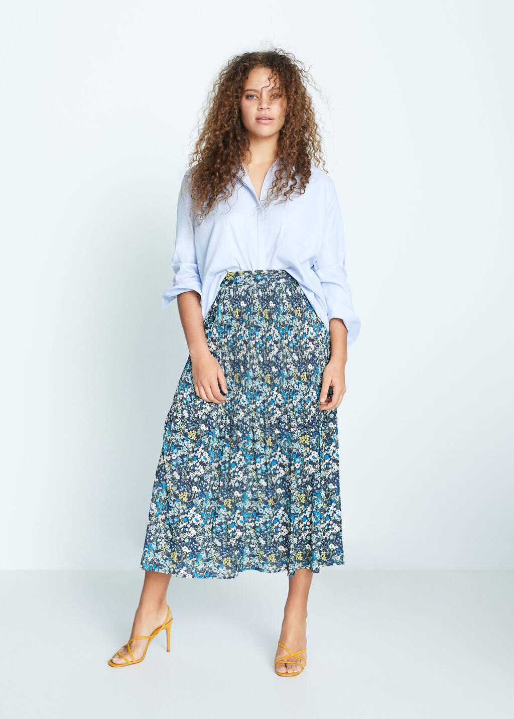plus size floral skirts