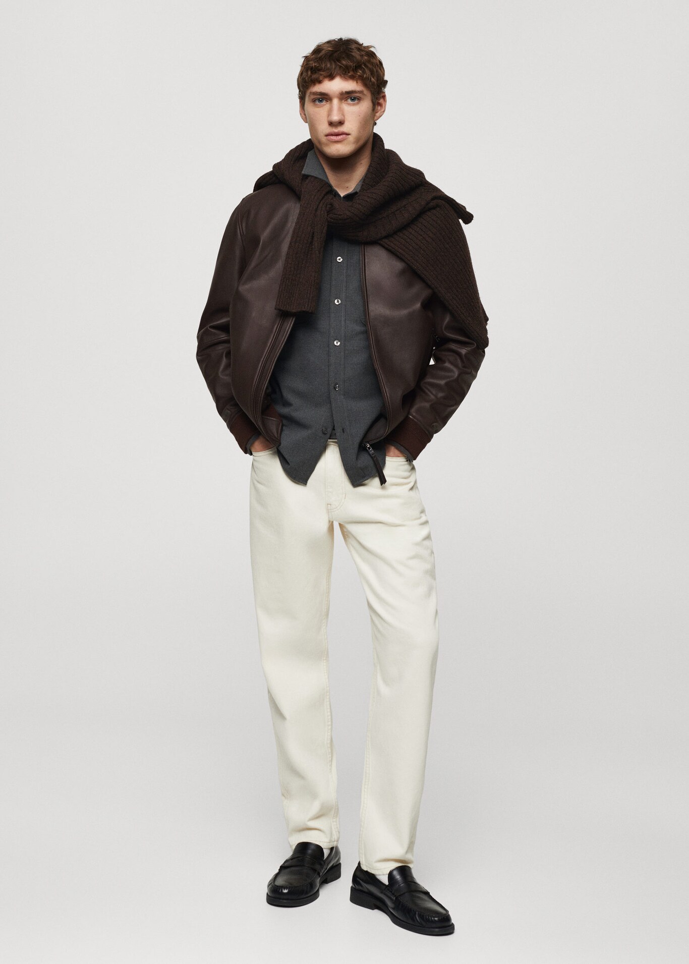 100% nappa leather jacket - Men | Mango Man United Kingdom