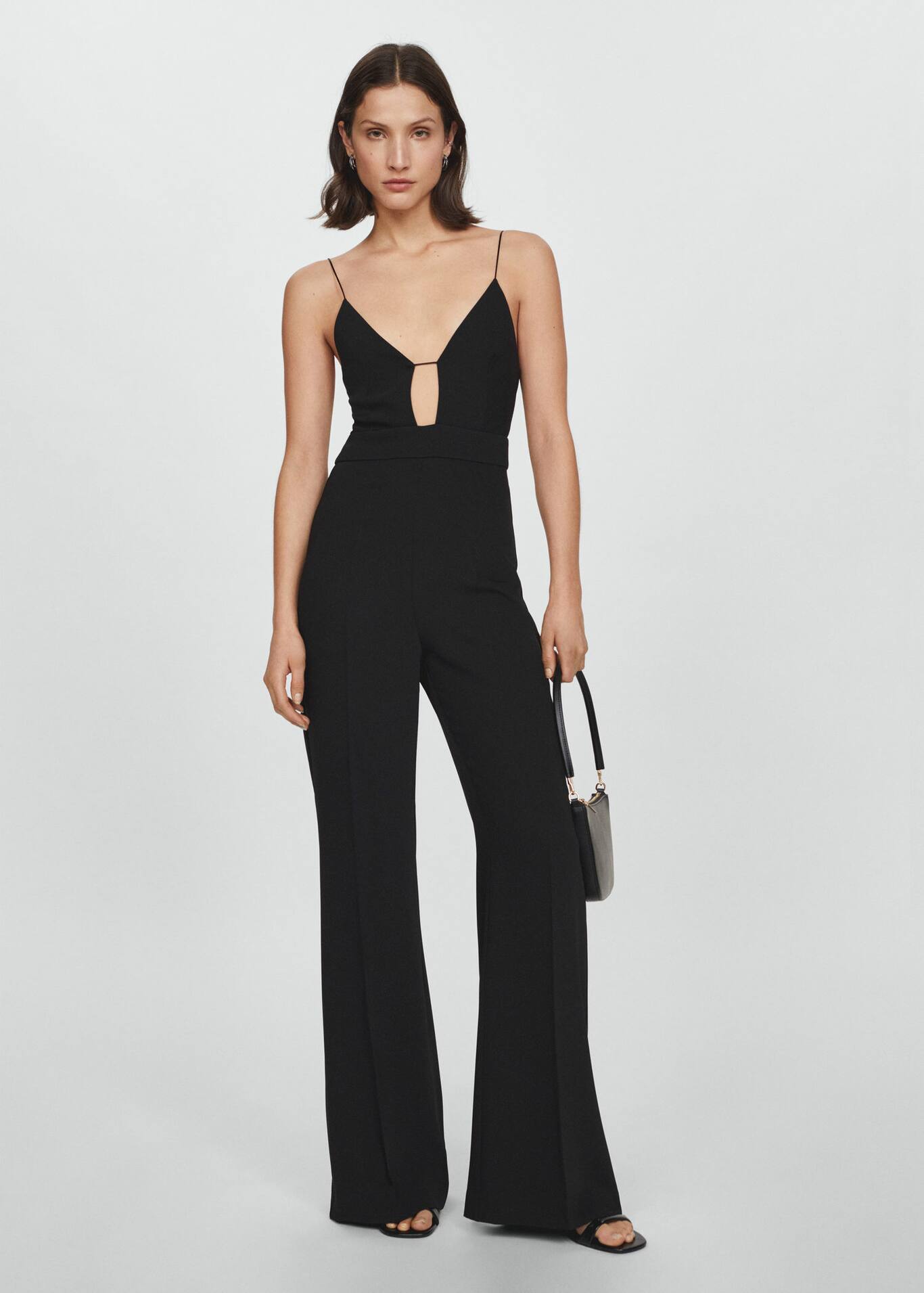 V-neck jumpsuit - Women | Mango USA