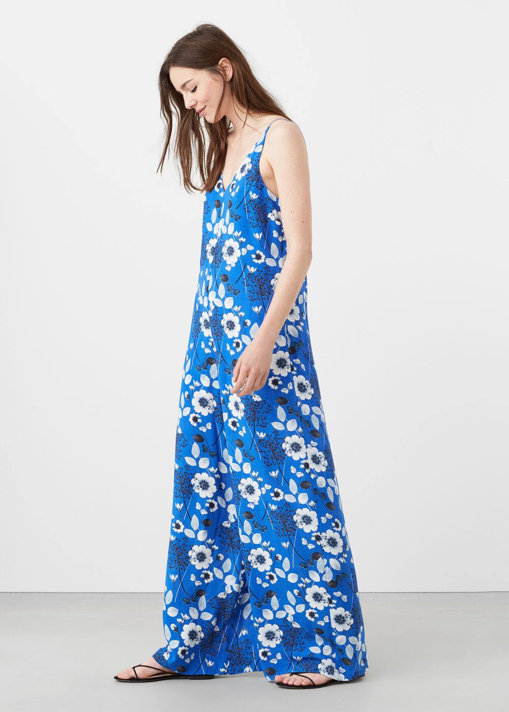 Long printed jumpsuit | MANGO