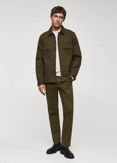 Mango Pantalon In Khaki