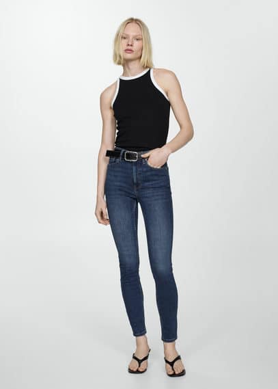 Jean skinny taille haute