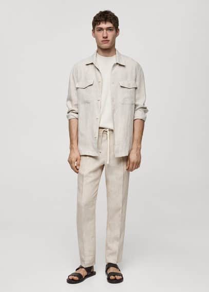 Mango Pantalon In Beige