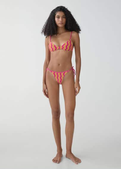 Haut bikini imprimé