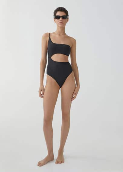 Maillot de bain asymétrique ouverture