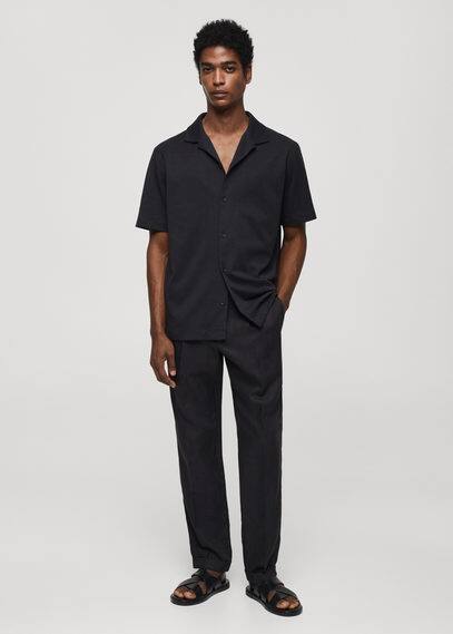 Chemise coton manches courtes
