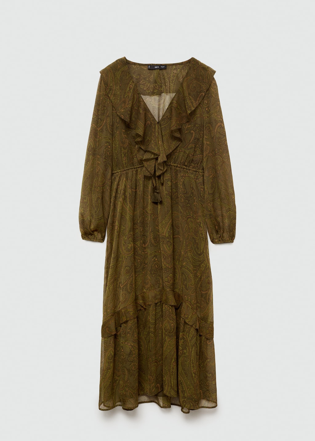 Ruffled paisley dress