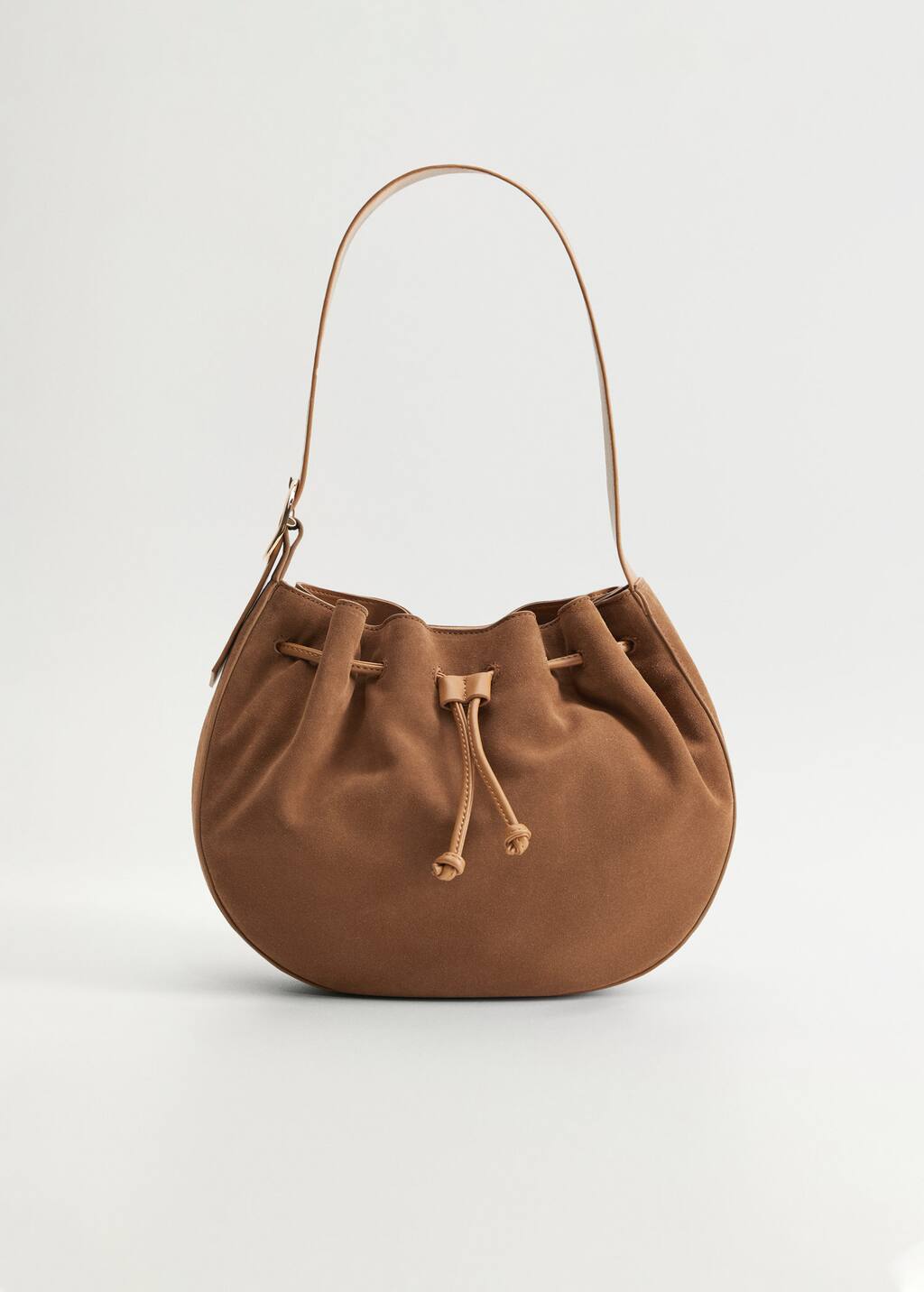 leather bucket bag mango