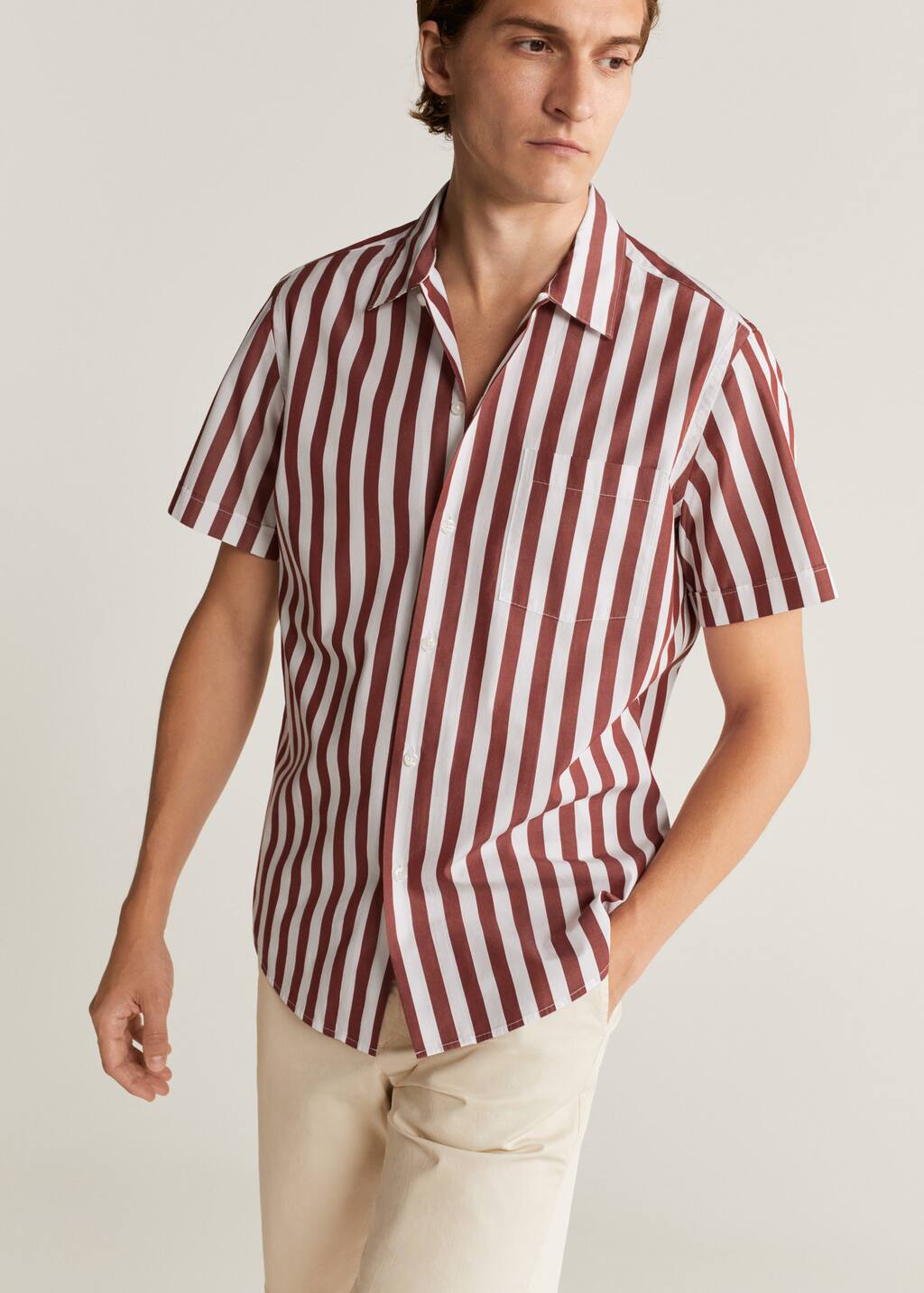 Camisas de Hombre 2020 | Mango Man España Rayas Camisas de Hombre 2020 | Mango Man España