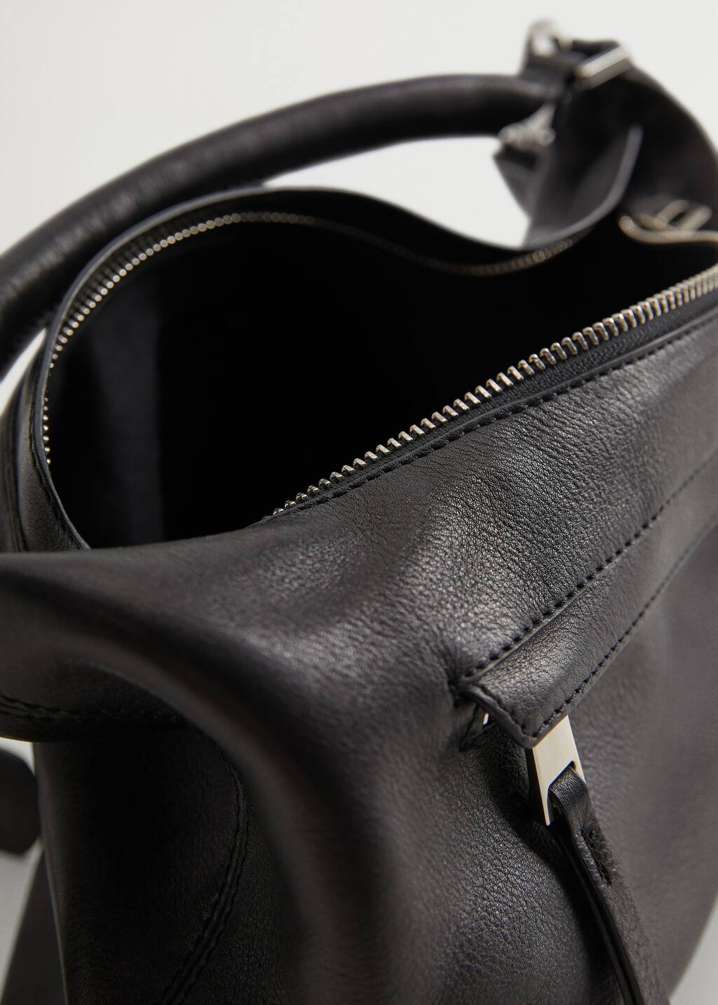 mango multi position leather bag