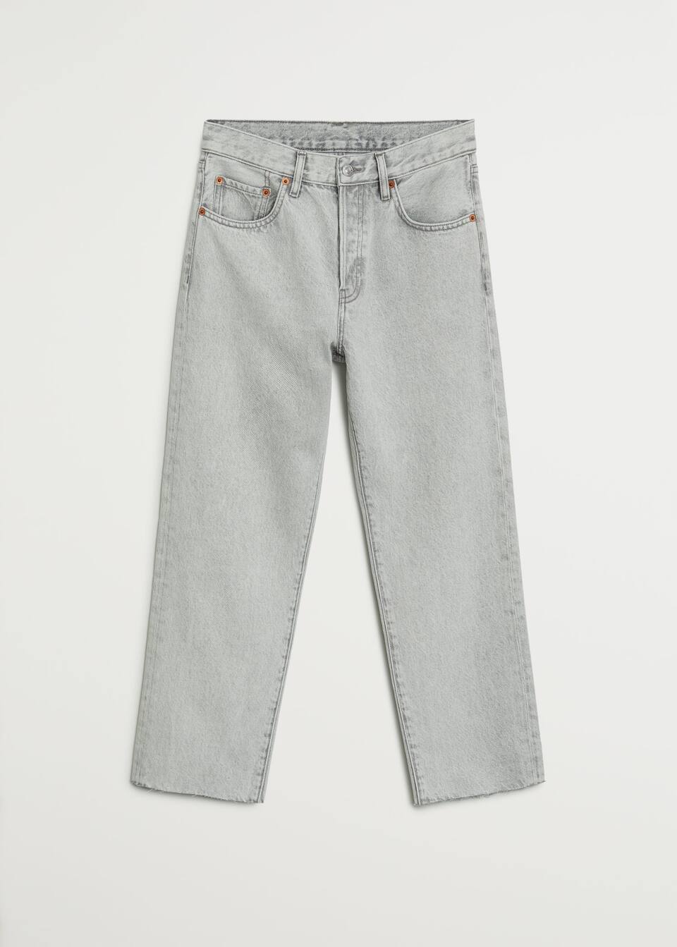 Straight Fit Cropped Jeans Women Mango Usa