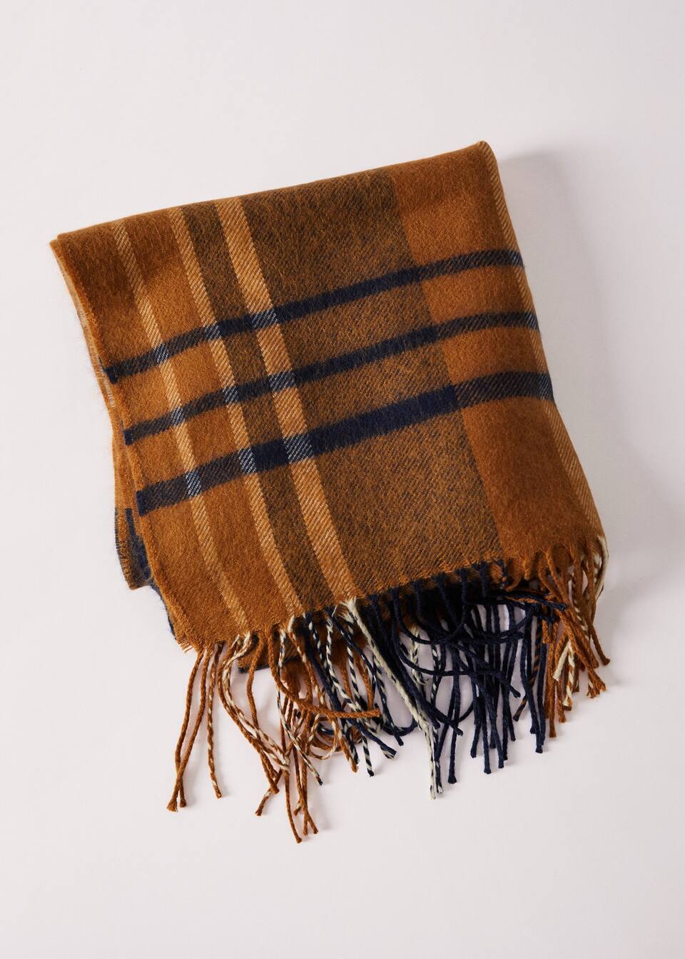 Tricolour Check Scarf Man Mango Man Angola Tricolour Check Scarf Man Mango Man Angola