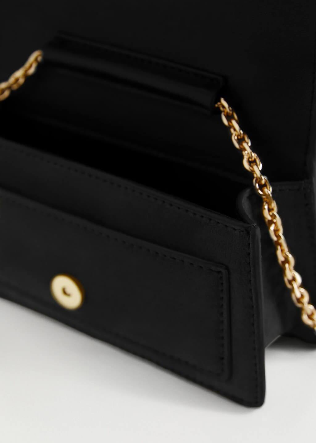 mango leather mini bolsa