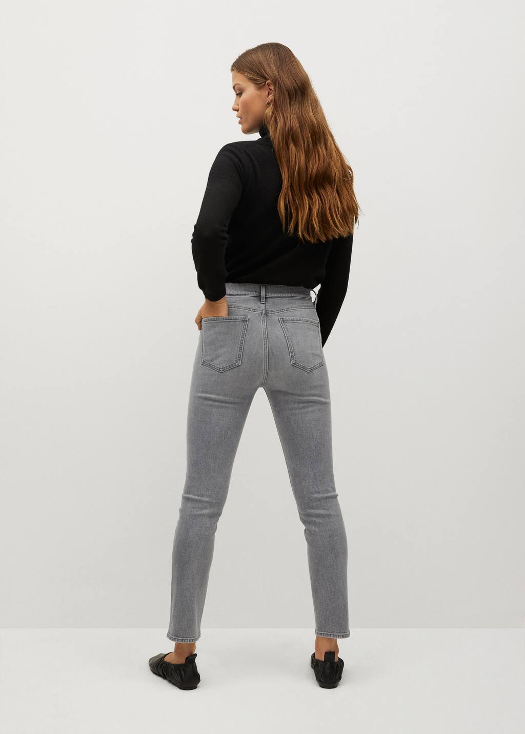 Mango Slim-fit high waist jeans. 1