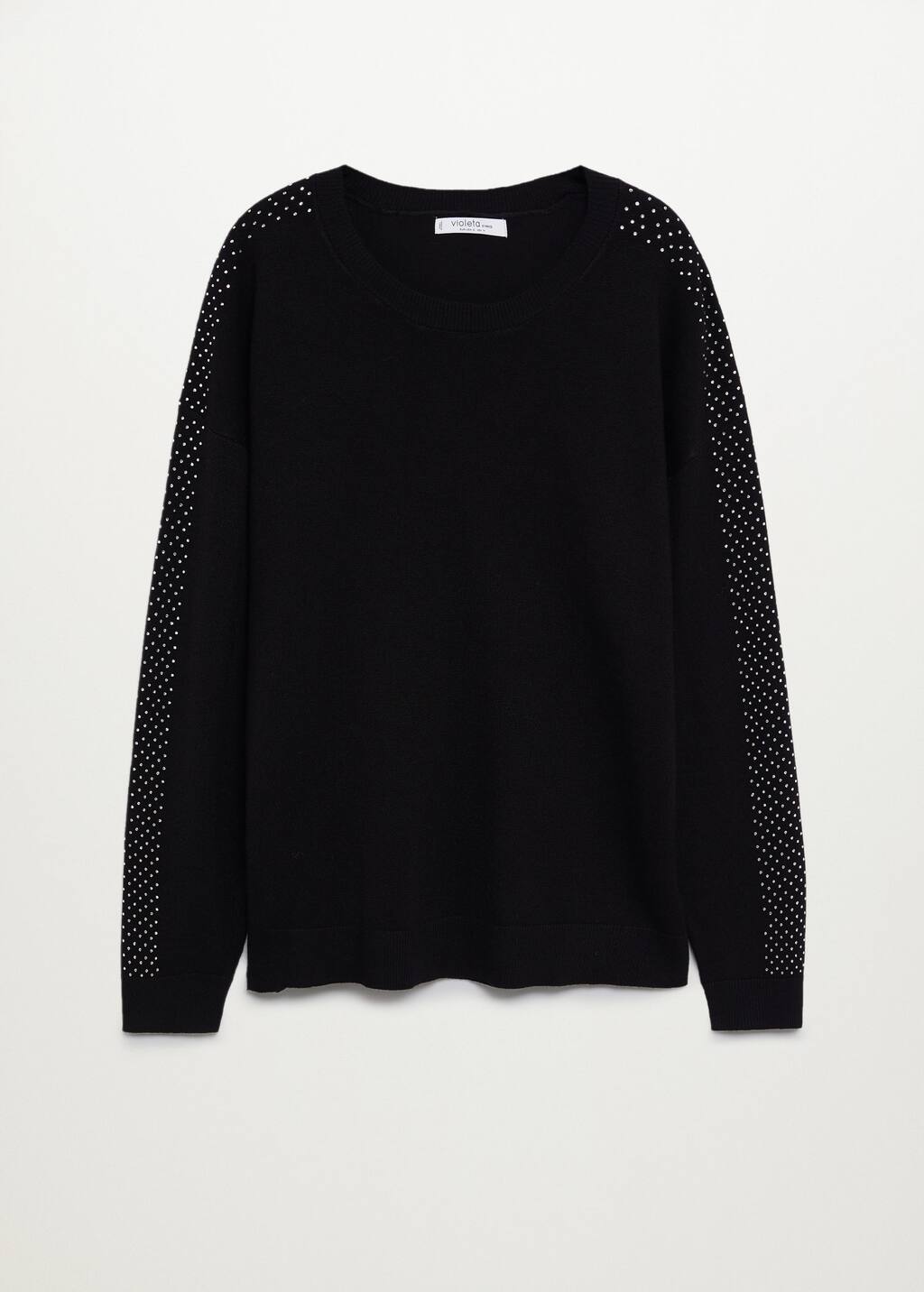 black rhinestone sweater
