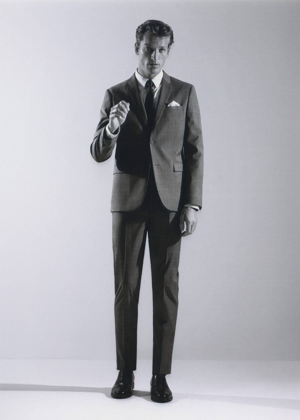 Super Slim Fit Checked Tailored Trousers Man Mango Man Singapore
