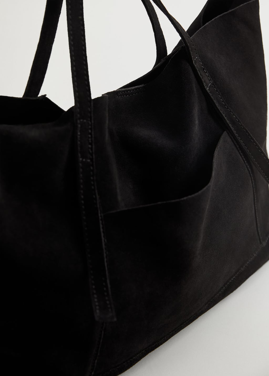 leather shopper bag mango