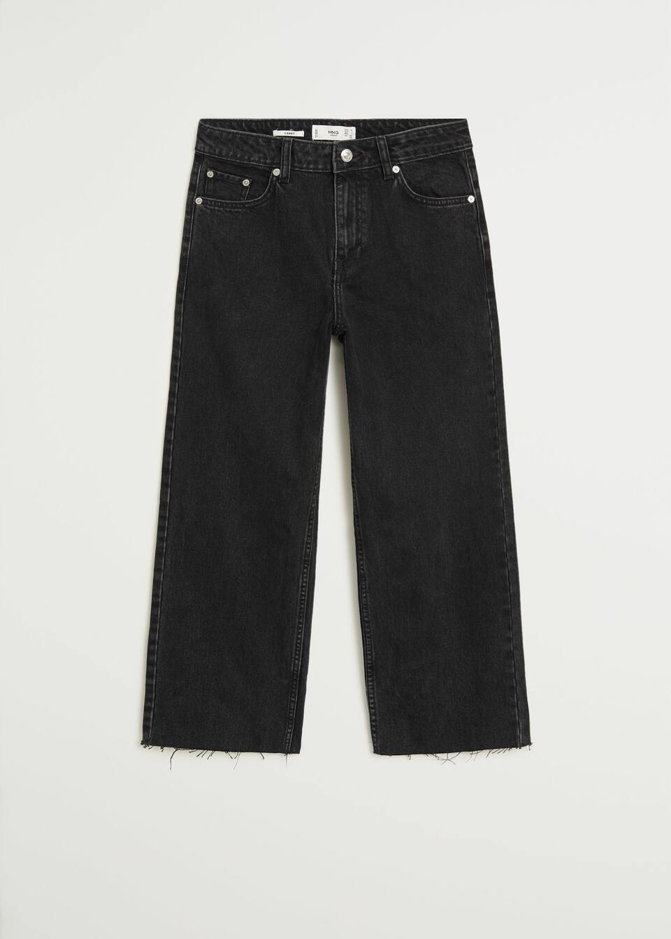 Mid Waist Culotte Jeans Woman Mango Aruba