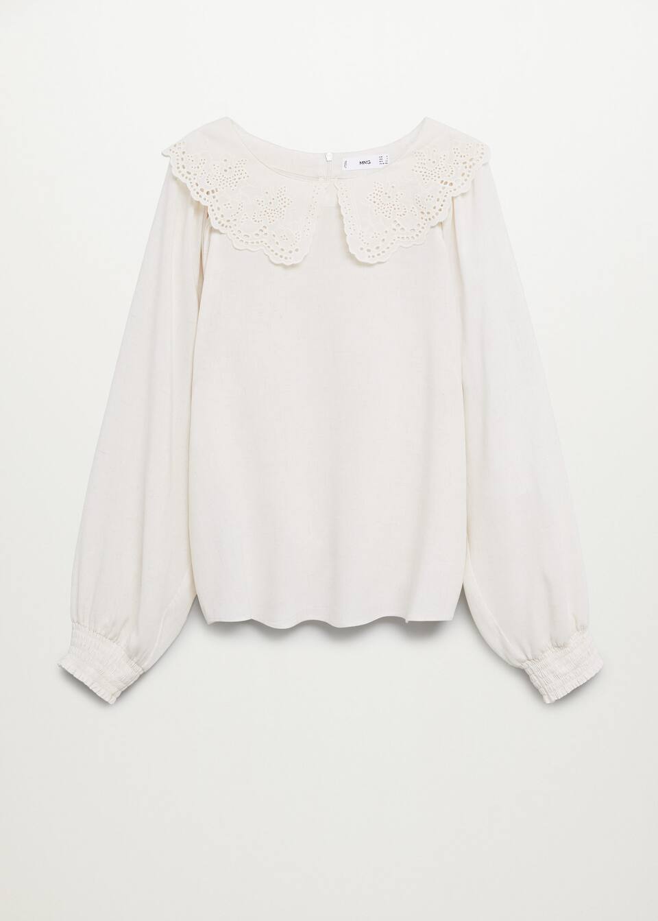 Double Baby Collar Blouse Woman Mango Finland Double Baby Collar Blouse Woman Mango Finland