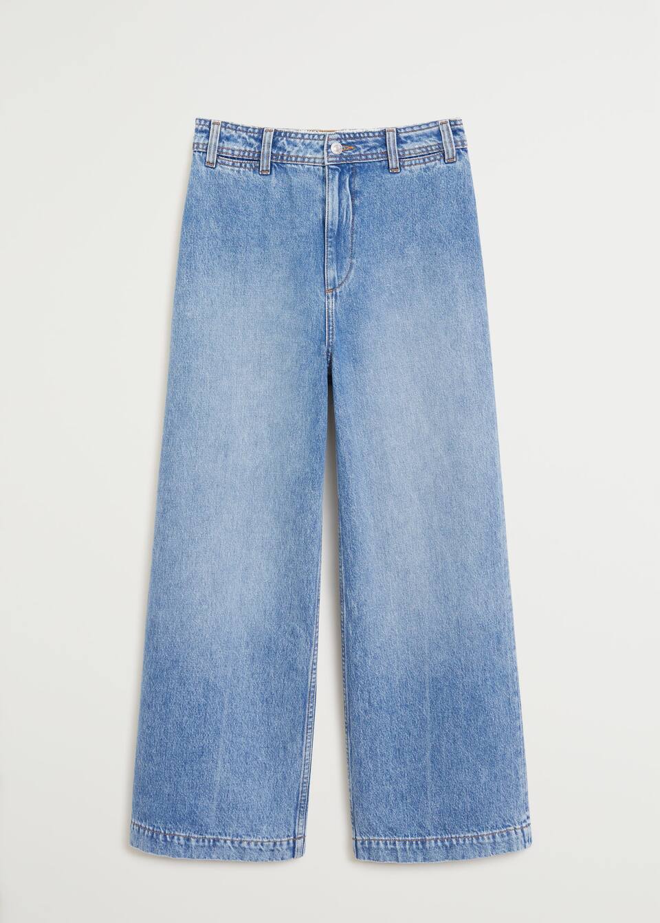 Jeans Culotte High Waist Woman Mango Curacao