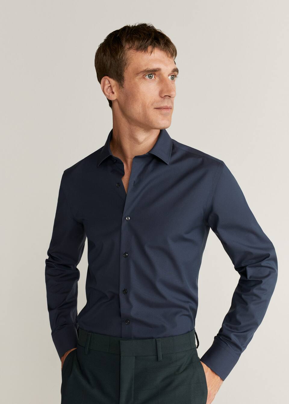 Mango man tailored рубашка