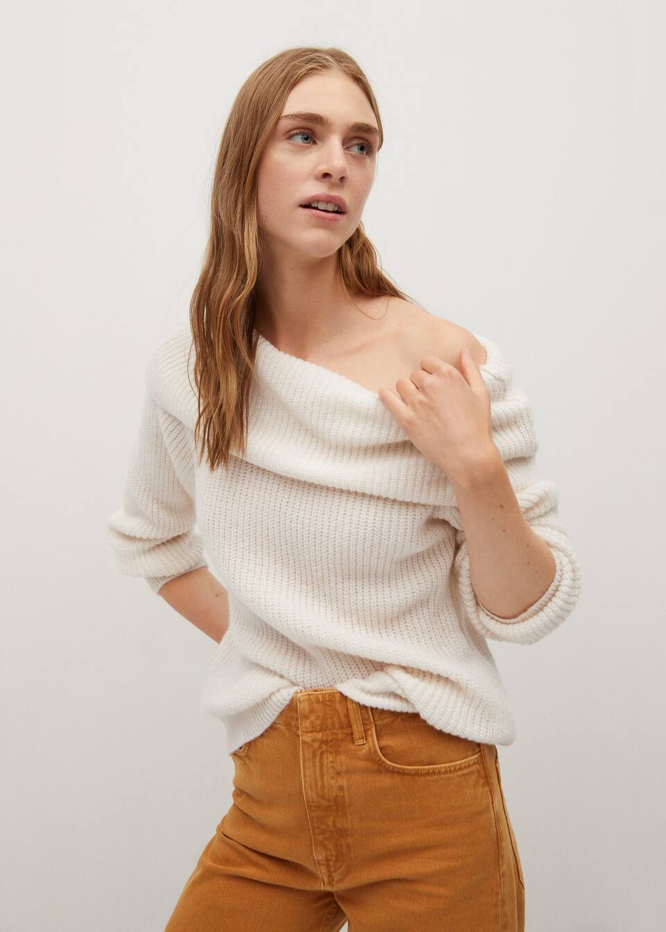 船型领针织毛衣 女式 Mango 女士中国官方网站 船型领针织毛衣 女式 Mango 女士中国官方网站