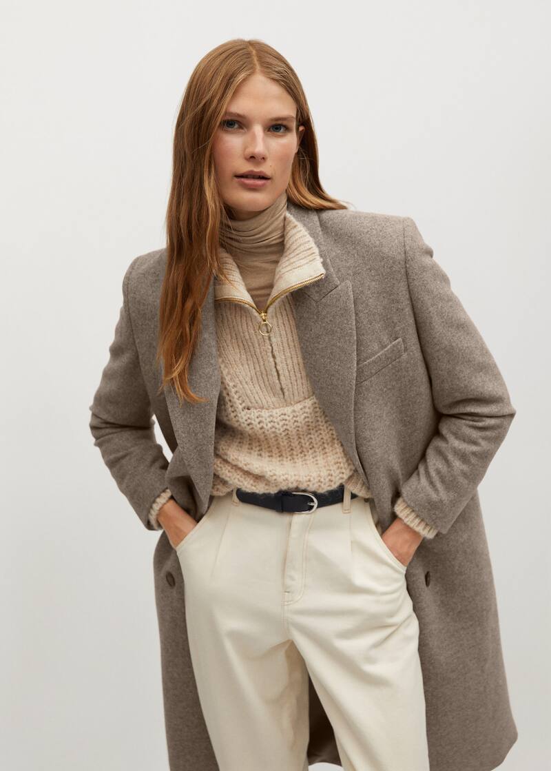 Пальто Mango Wool 2020