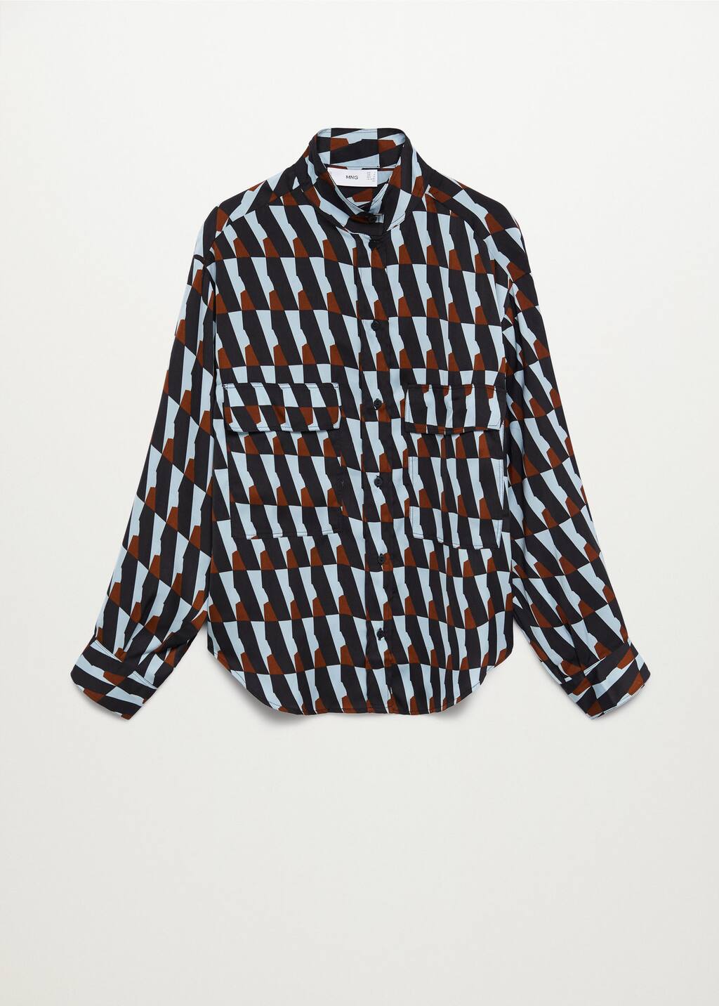 Camisa estampada fluida Mujer | Mango España Camisa estampada fluida Mujer | Mango España