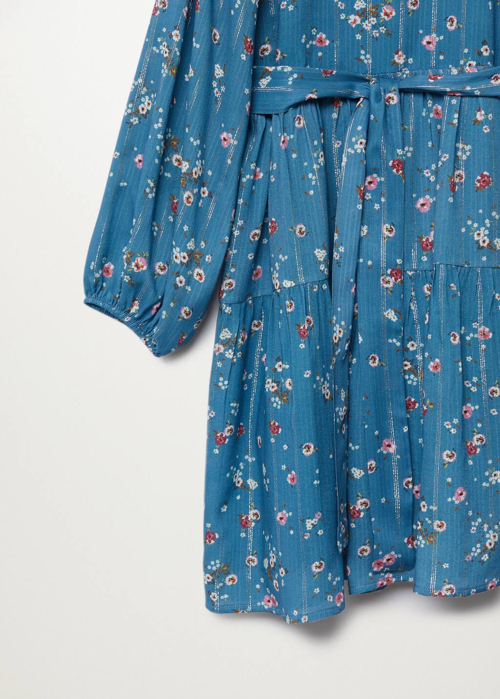 robe mango verte fleurs