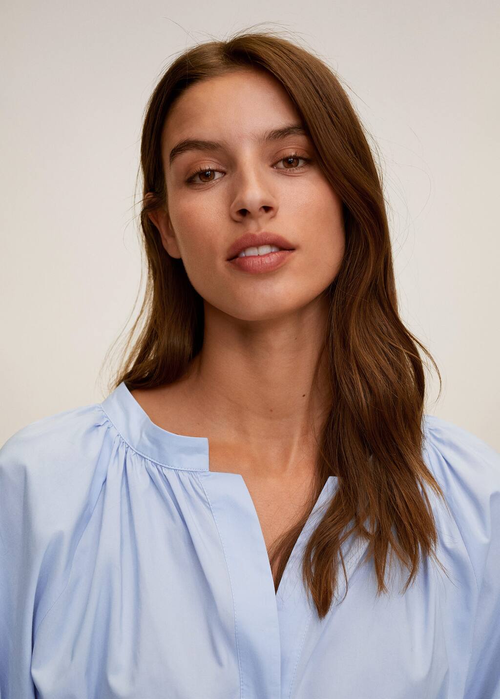 cotton dress button front