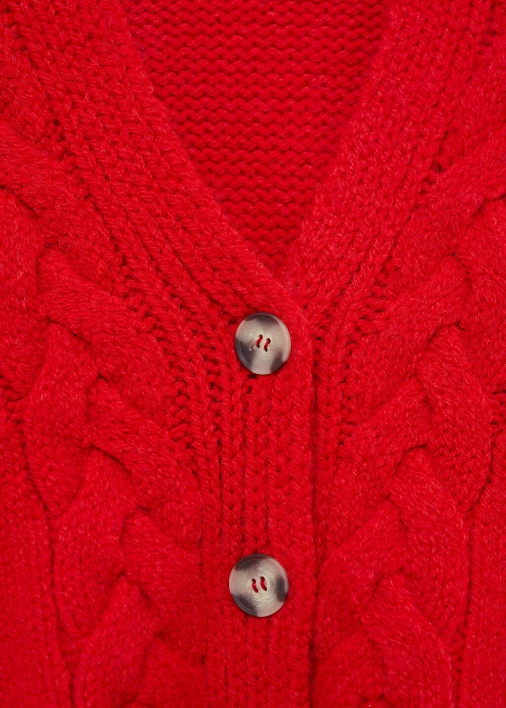 mango red cardigan