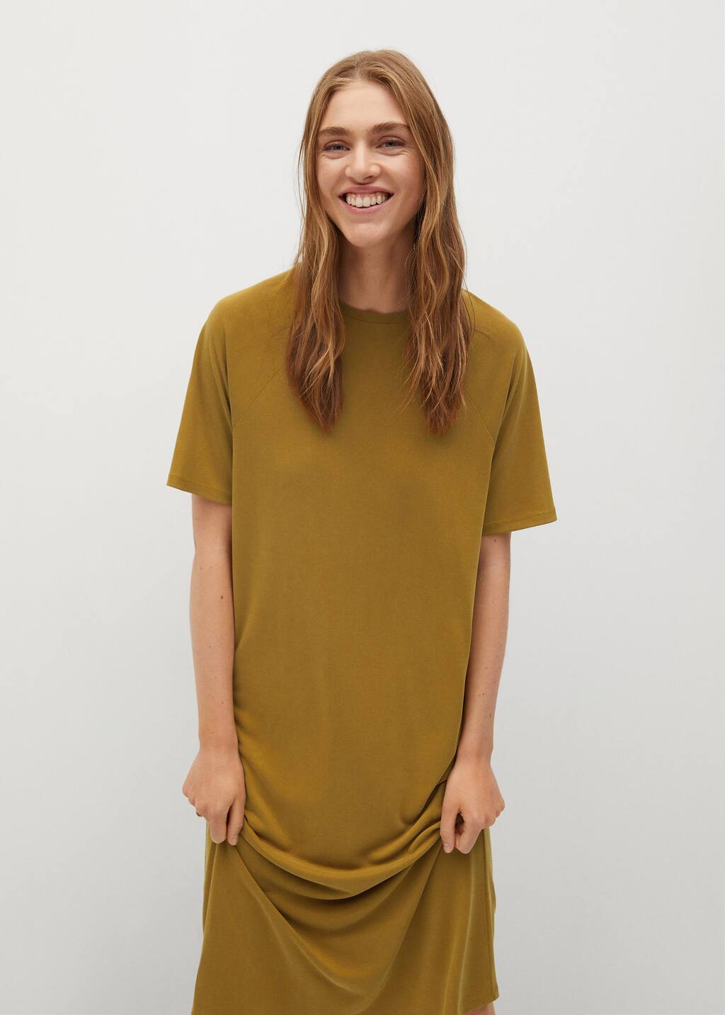 mango floral shirt dress