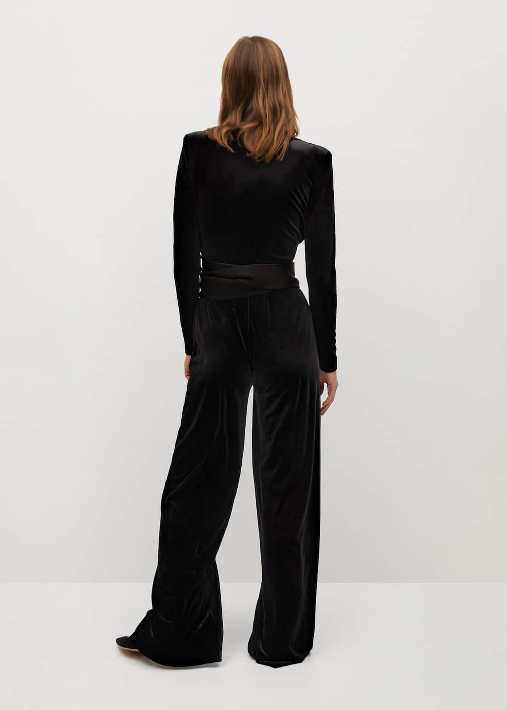 mango jumpsuit velvet