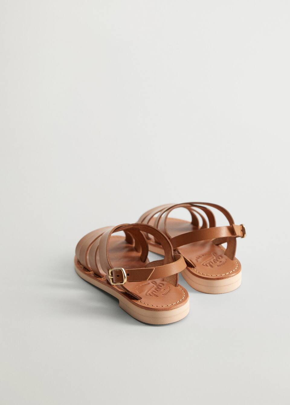 Leather Straps Sandals Girls Mango Kids Bulgaria