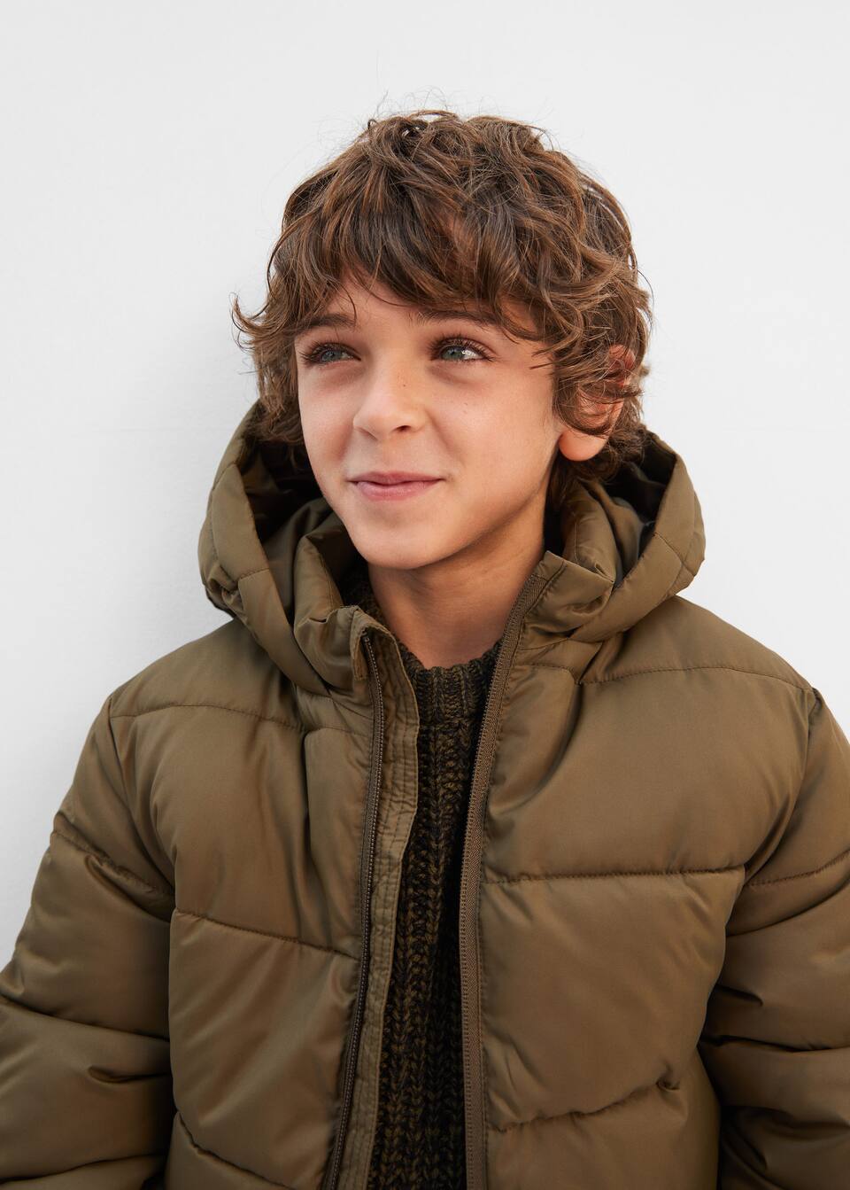 Hood Quilted Coat Boys Mango Kids Bosnia Herzegovina