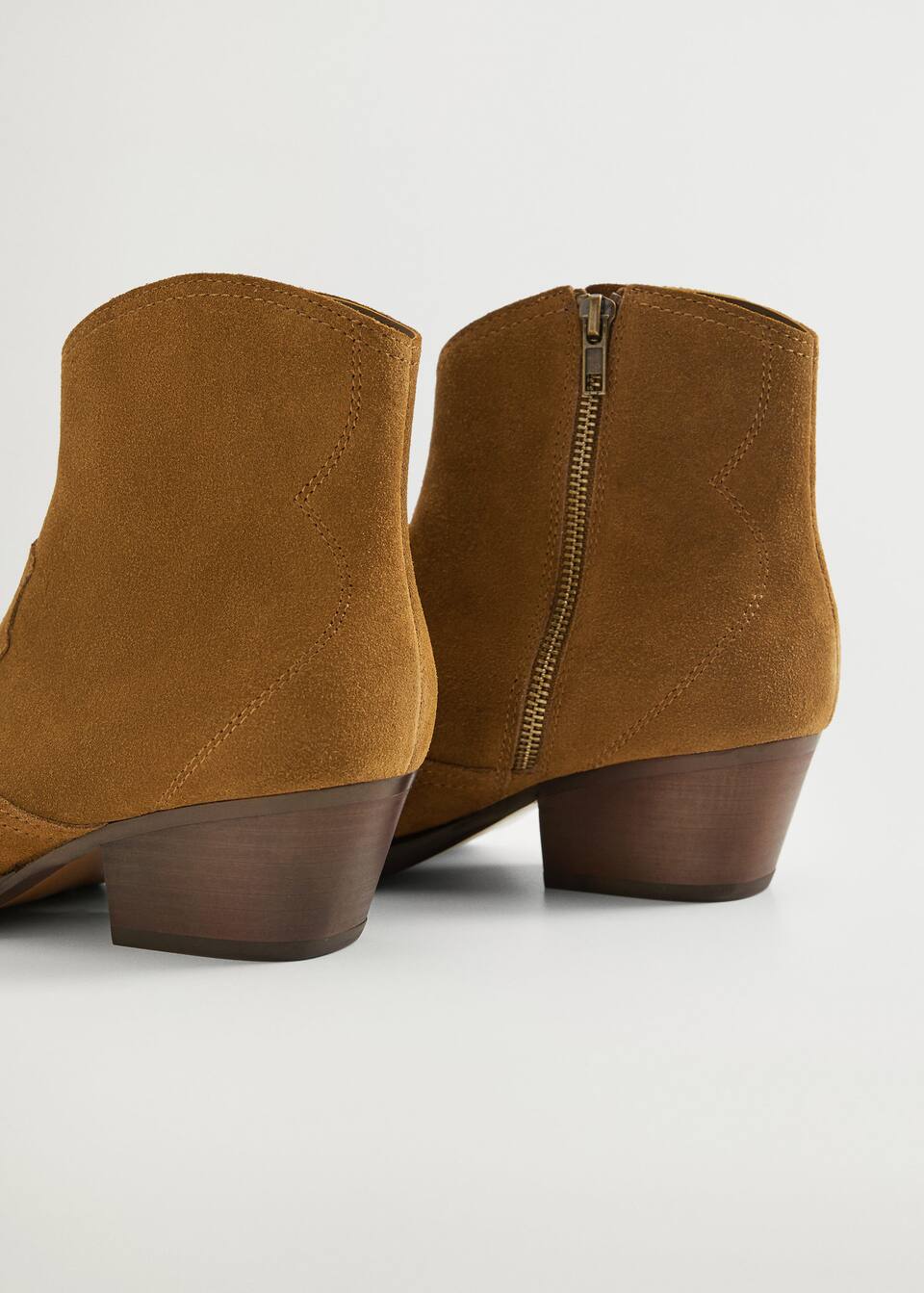 leather cowboy ankle boots plus sizes