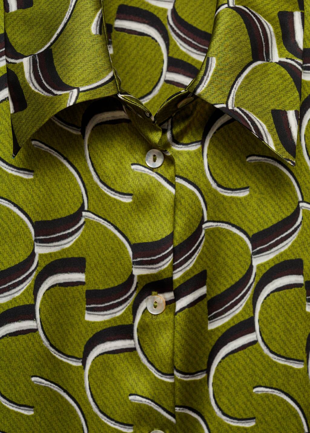Satin print shirt