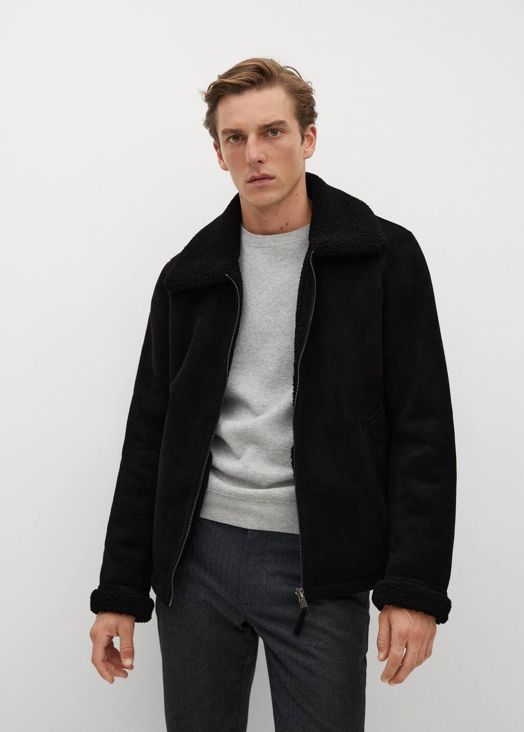 Cazadora doble faz mango Clearance