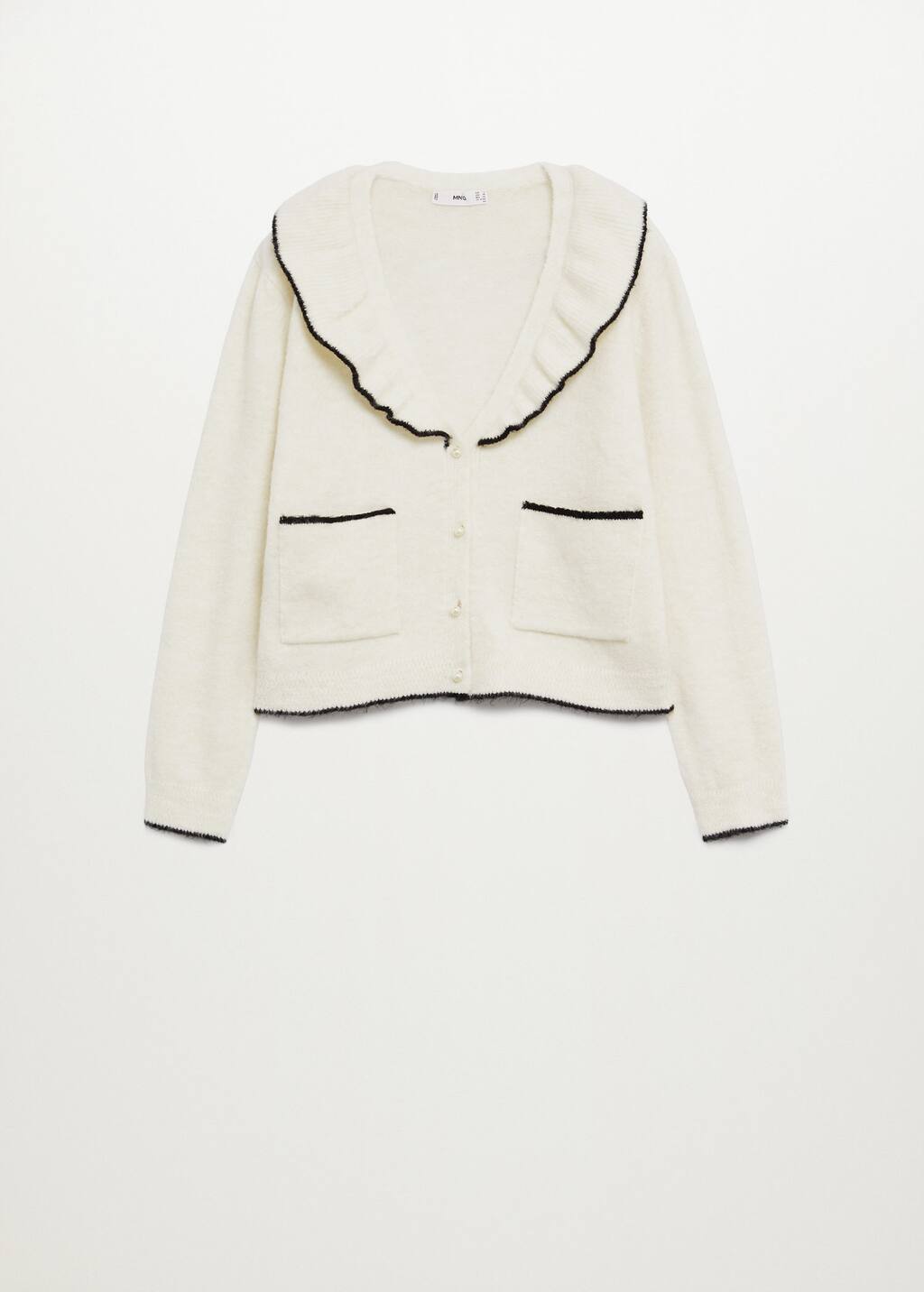 Mango contrast edge cardigan Clearance